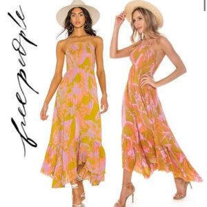 Like New FREE PEOPLE Heat Wave Printed Maxi Dress